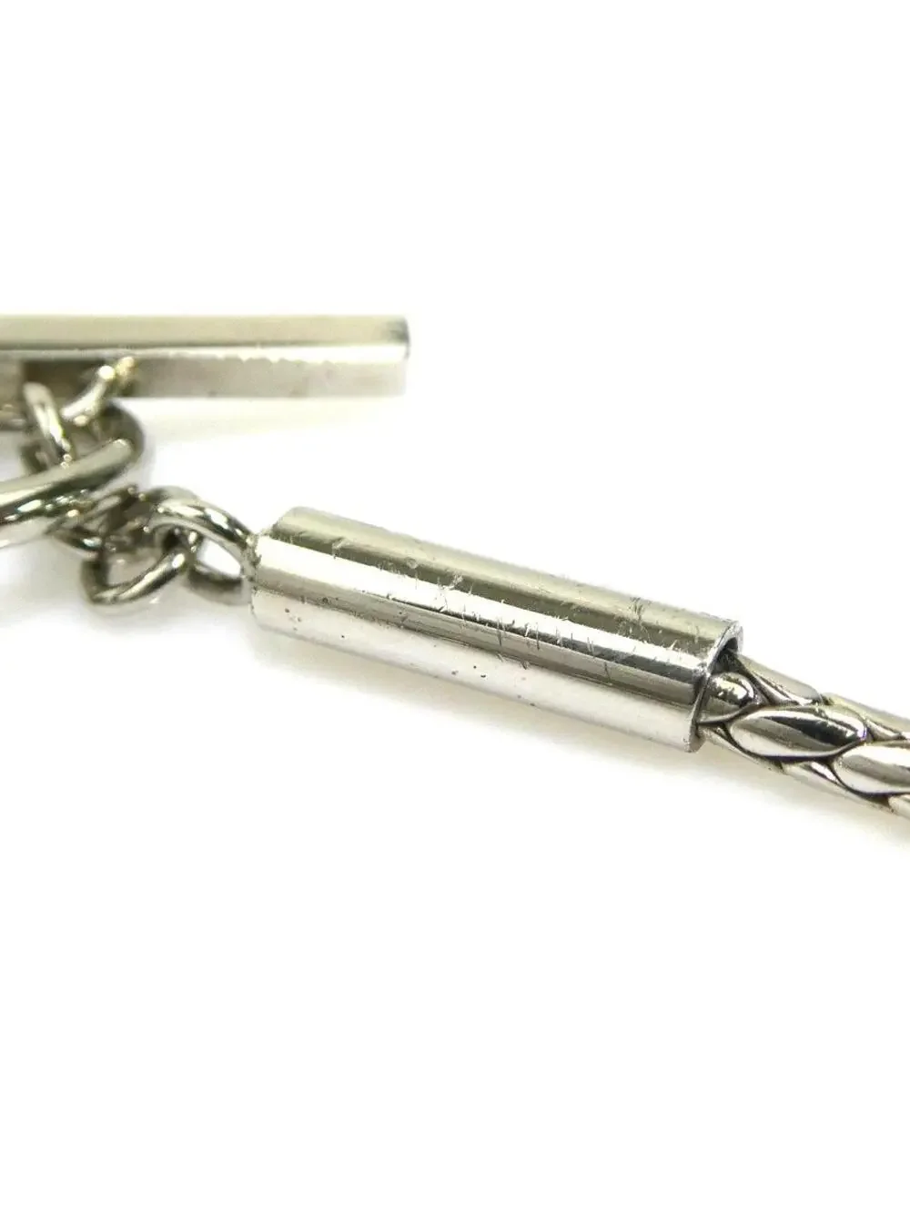 Auth Saint Laurent Bracelet Silver #302824S25B